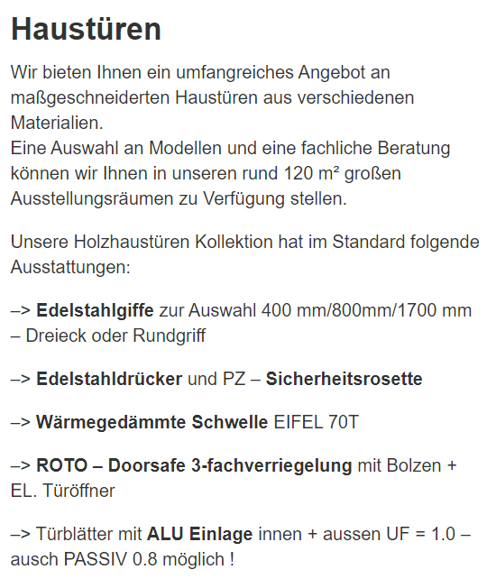 wärmegedämmte Haustüre für 72764 Reutlingen